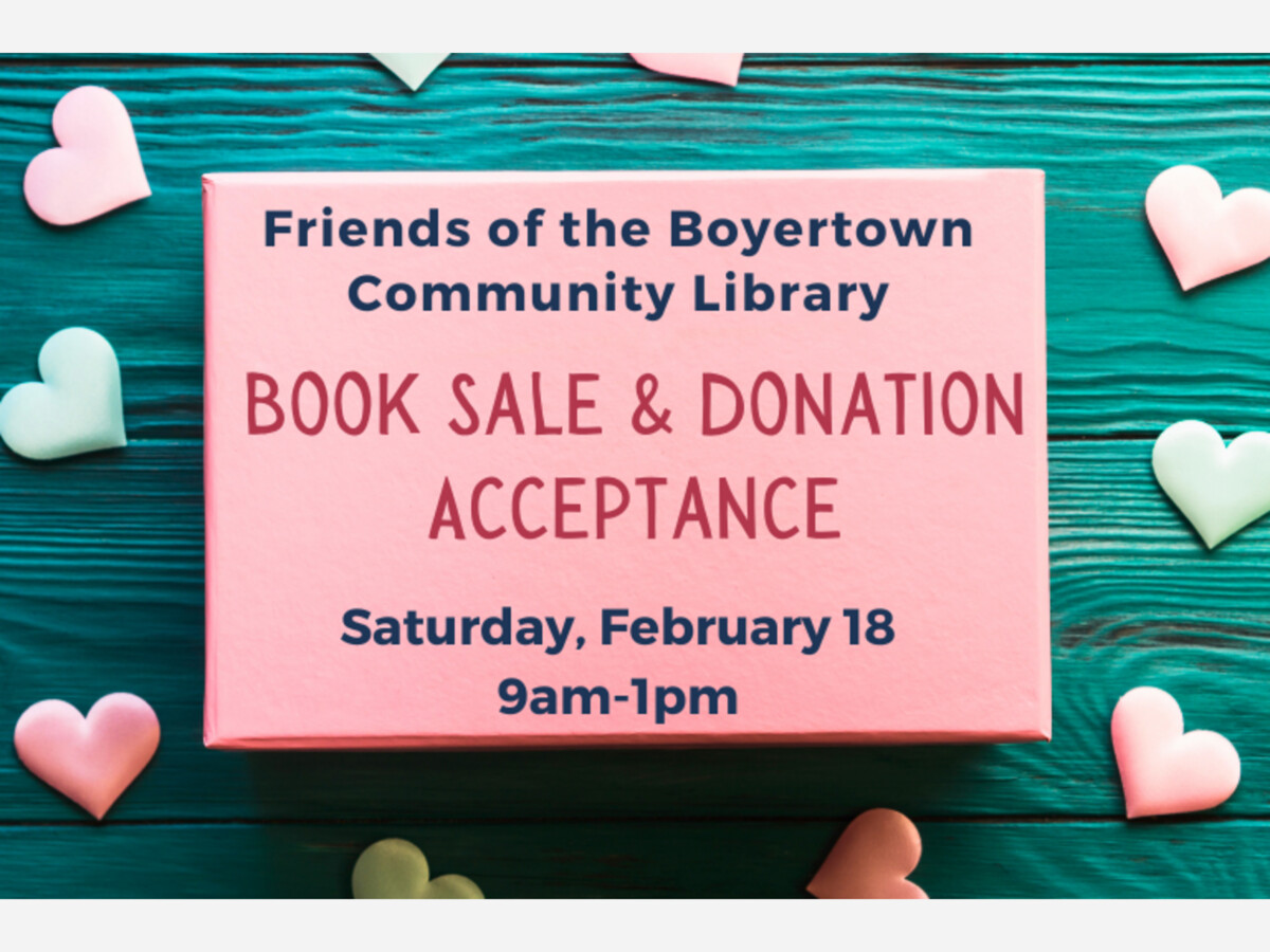 Book Sale & Donation Acceptance Day The Boyertown Area Expression