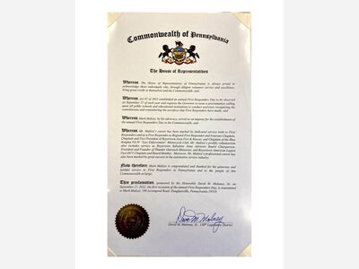 Mark Malizzi, Local Chaplain Honored