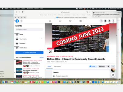 Facebook Page Created for Upcoming Mural Wall Installation