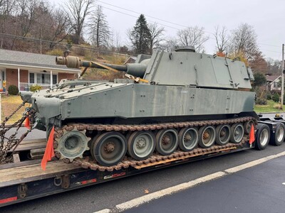 US Army Retired M108 Tracked Howitzer Acquired to Honor Veterans