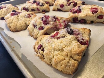 Philosophizing About Food With Francine:  Cranberry Orange Scones!