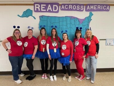 Boyertown Elementary School Students and Staff Celebrate  Read Across America Week 