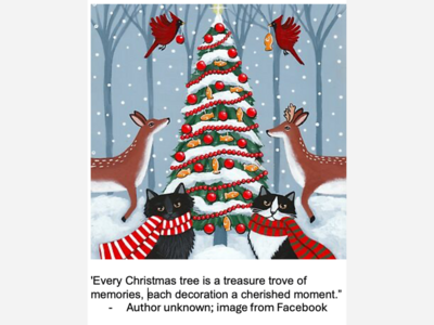 We Invite Readers To Share A Special Tree Ornament or Other Holiday Decoration