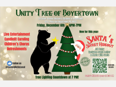 Unity Tree Brings Holiday Magic to Life in Boyertown