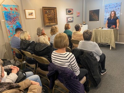 Psychic Medium Cristina Leeson Fills Studio B Art Gallery for Sunday Series 