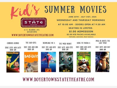 Sponsors Sought for State Theatre's Kid's Summer Movies Program