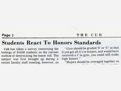FLASHBACK:  Students React to Honors Standards