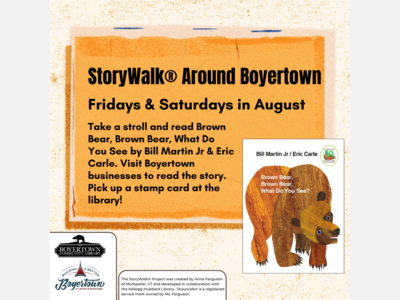 Boyertown Businesses Host StoryWalk® on Fridays and Saturdays During August 2025