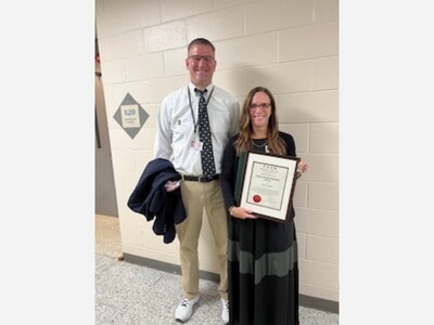 Boyertown Area School District Teacher Receives Recognition for Outstanding Work