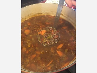 Philosophizing About Food With Francine:  Beluga Lentil Soup 