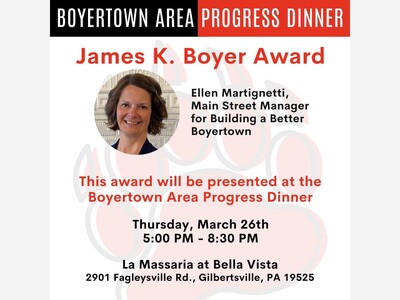 Congratulations to Ellen Martignetti Recipient of the James K. Boyer Quality of Life Award