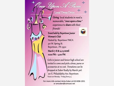Boyertown's Junior Woman's Club Announces Annual Prom Dress Event