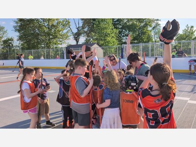 Flyers Learn to Play Ball Hockey Program Begins in April at New Hanover Rink Saved by Young Girls