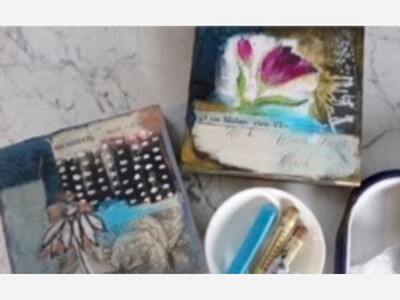 Deb Zaharchuk Hosts Collaging Workshop on April 25 & Second Art & Apps on May 8 at Studio B Art Gallery 