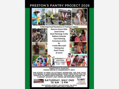Saturday, May 2, 2026: Preston's Pantry Food Drive & Community Day