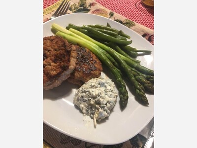 Philosophizing About Food With Francine: Grilled Turkey Burgers with Local Asparagus