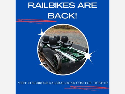 Railbike tours return to Colebrookdale Railroad after yearlong hiatus POTTSTOWN, Pa.
