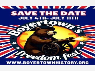 Boyertown Historical Society's Freedom Fest to Showcase Boyertown's Community Spirit During America's 250th Birthday Celebration