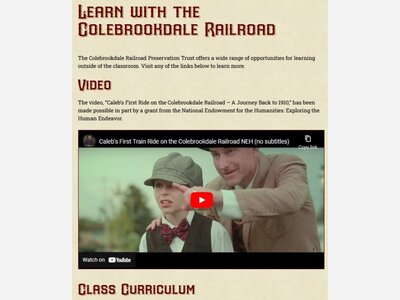 Learning with the Colebrookdale Railroad