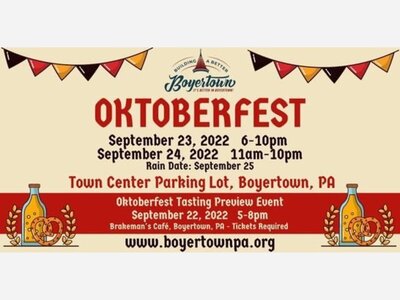 Coming THIS Weekend: Building a Better Boyertown's 15th Annual Oktoberfest 