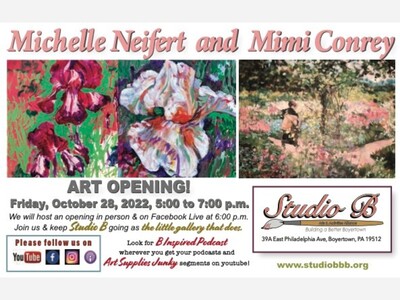 Studio B Announces Exhibit Opening for Michelle Neifert and Mimi Conrey