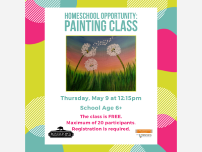 Homeschool Opportunity: Painting Class