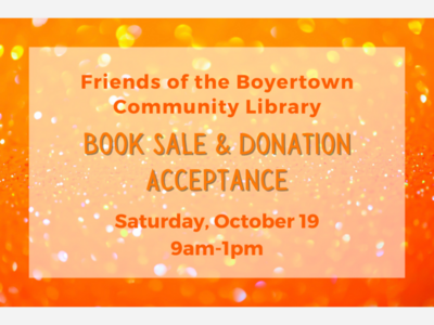 Book Sale & Donation Acceptance Day