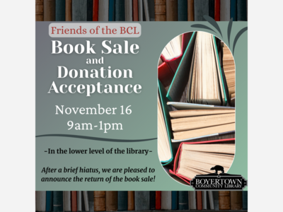 Book Sale & Donation Acceptance Day
