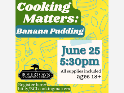 Cooking Matters: Banana Pudding
