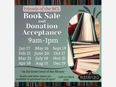 Book Sale & Donation Acceptance Day
