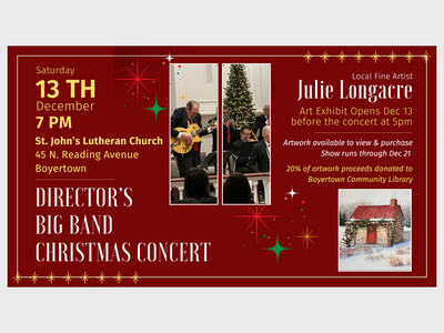 Director's Big Band Christmas Concert & Julie Longacre Art Show