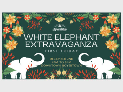 White Elephant Extravaganza First Friday