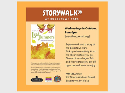 Storywalk at Boyertown Park