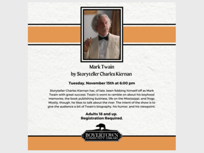 Mark Twain by Storyteller Charles Kiernan