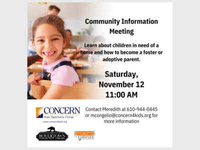 Community Information Meeting--Become a Foster or Adoptive Parent 