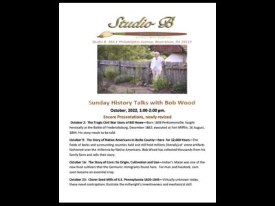 Bob Wood's History Talk: Clover Seed Mills of S.E. Pennsylvania 1820-1845