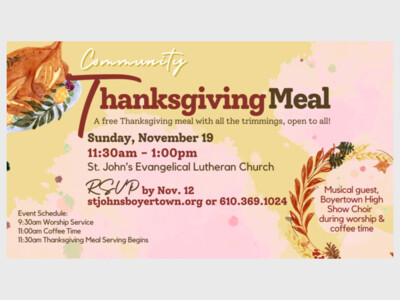 Community Thanksgiving Meal