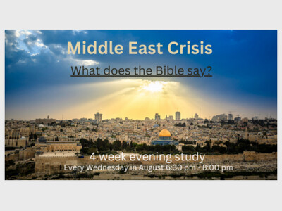 Middle East Crisis.  What does the Bible say?