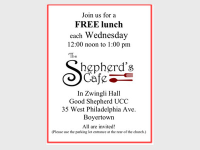 Shepherds Café free lunch
