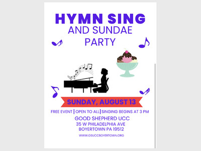 Hymn Sing and Sundae Party