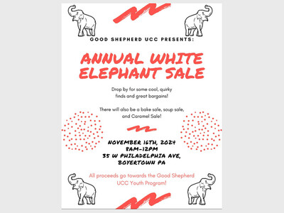 Annual White Elephant and bake sale
