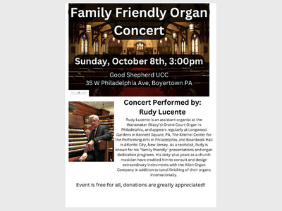 Family Friendly Organ Concert