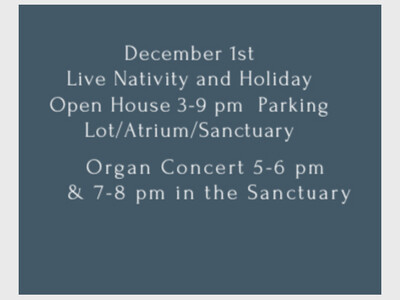Organ Concert and Live Nativity